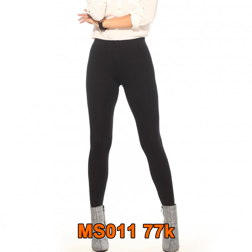 Quần Legging Nữ Bosimaz MS011 dài không túi màu đen cao cấp