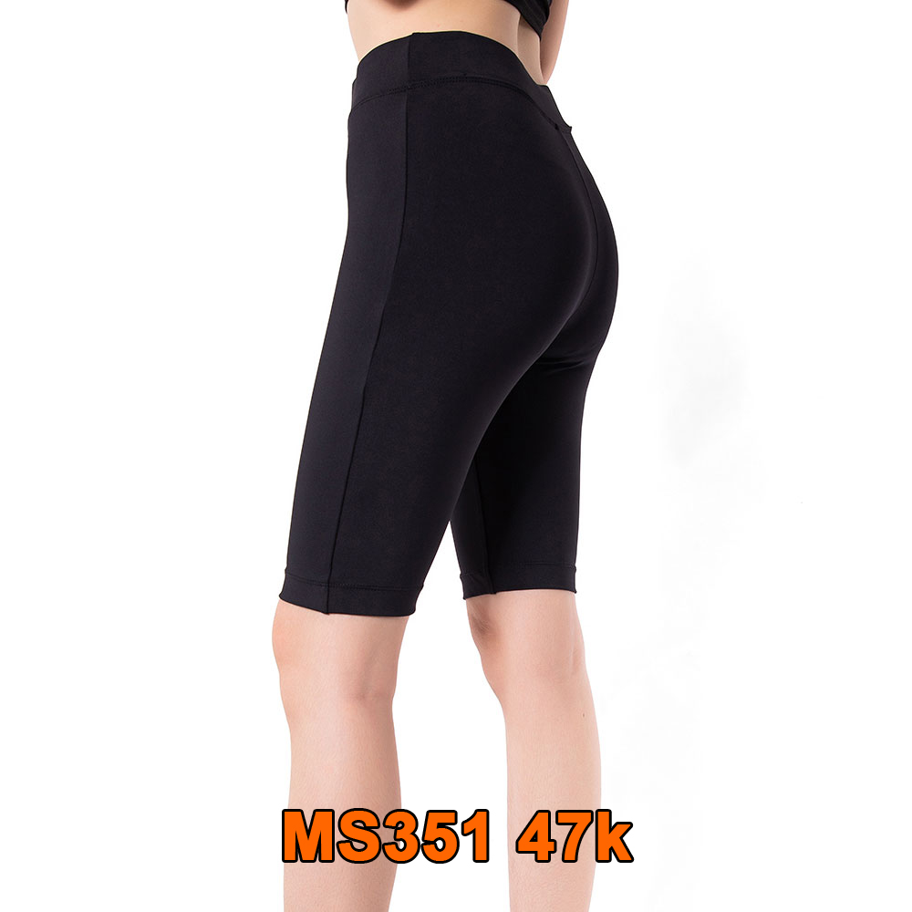 Quần Legging Nữ Bosimaz MS351 ngắn không túi màu đen cao cấp